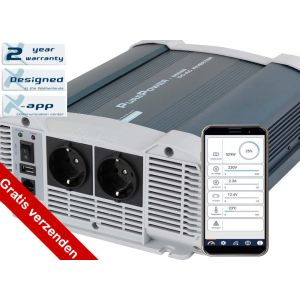 Xenteq PurePower zuivere sinus omvormer PPI 1500-212CP 1500W Nieuw model met app functie!