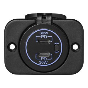 ProPlus inbouw set USB oplaadpunt type USB C